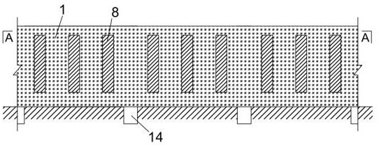 Combined anti-collision guardrail structure