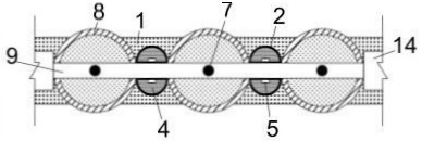 Combined anti-collision guardrail structure