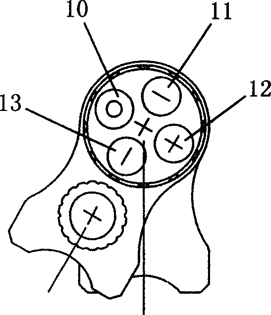 Laser leveling rod with an angle conversion mechanism