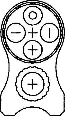 Laser leveling rod with an angle conversion mechanism