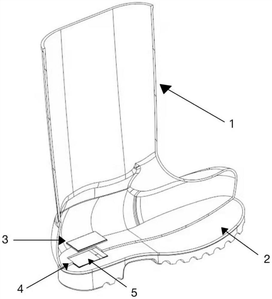 Miner boot with first-aid medicine