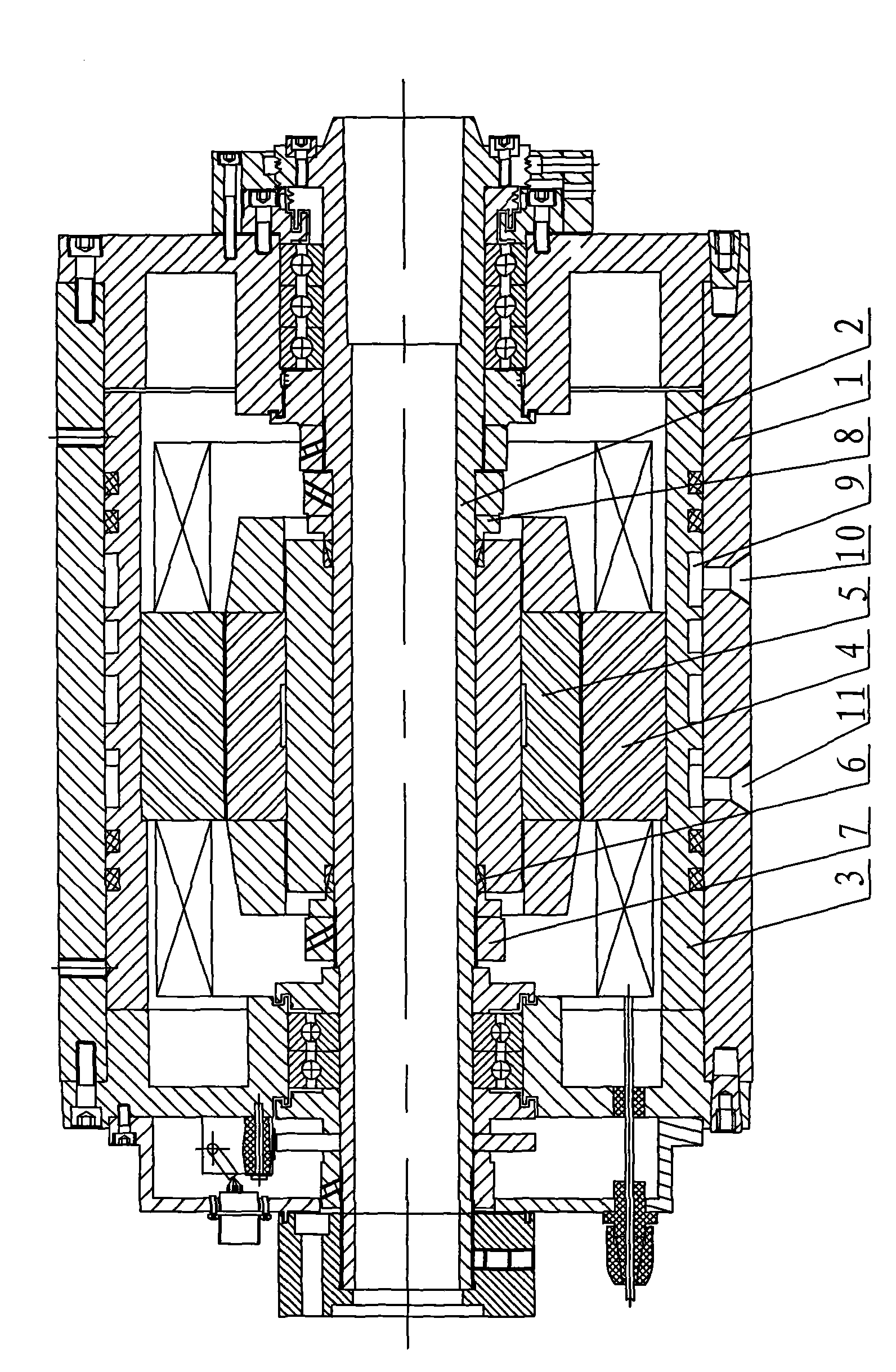 Electric main shaft of digital control machine tool