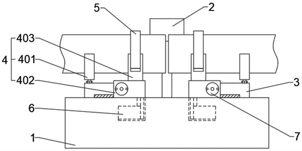 Metal power pipe straight seam welding device