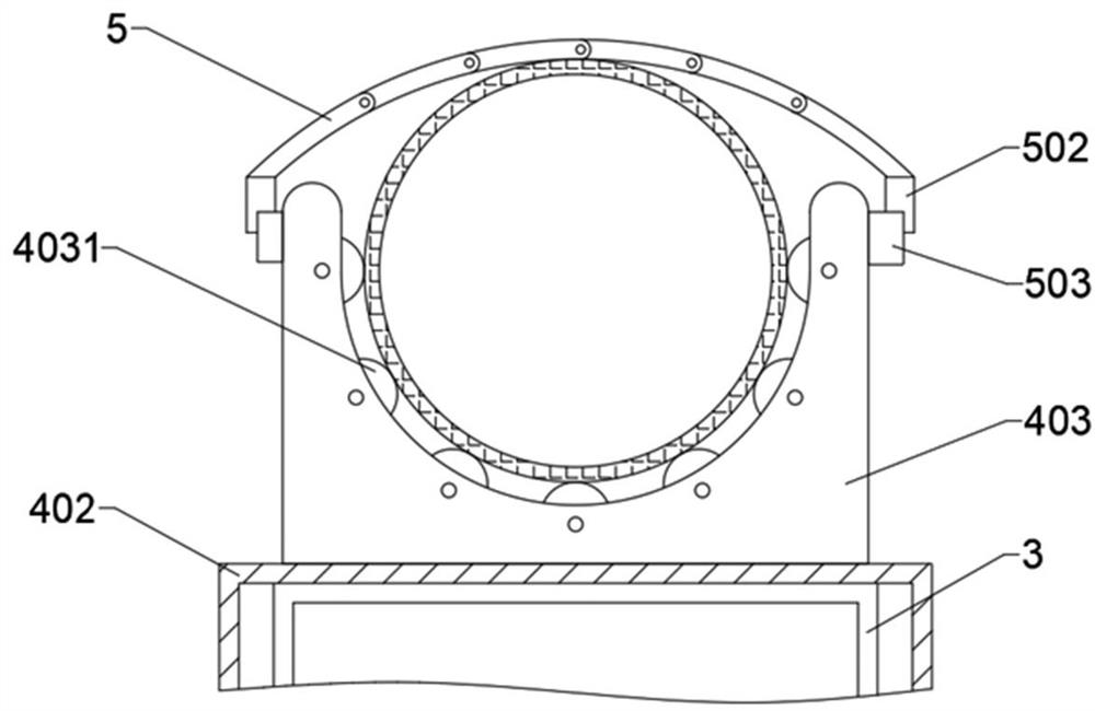 Metal power pipe straight seam welding device