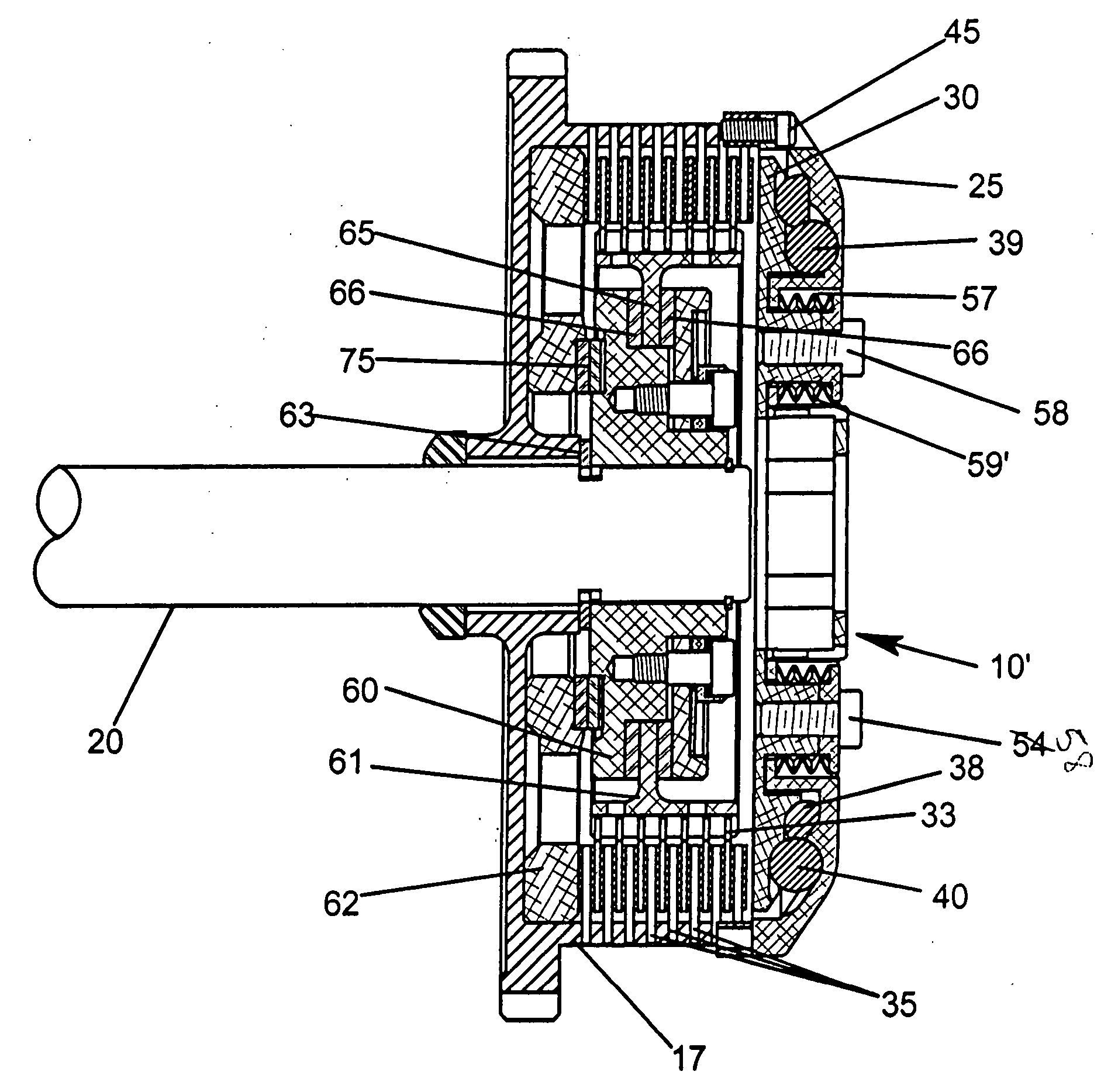 Centrifugal clutch and cover mount assembly therefor