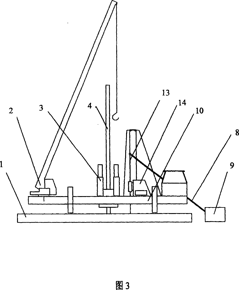 Constructing  machinery for cement slotting composite piles