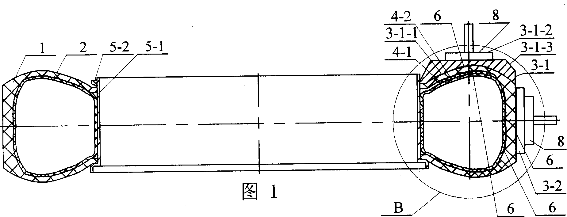 Method for vulcanizing inflated cover tyre