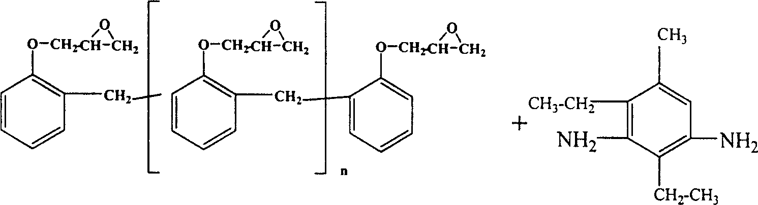 Modified epoxy resin adhesive used under low temperature