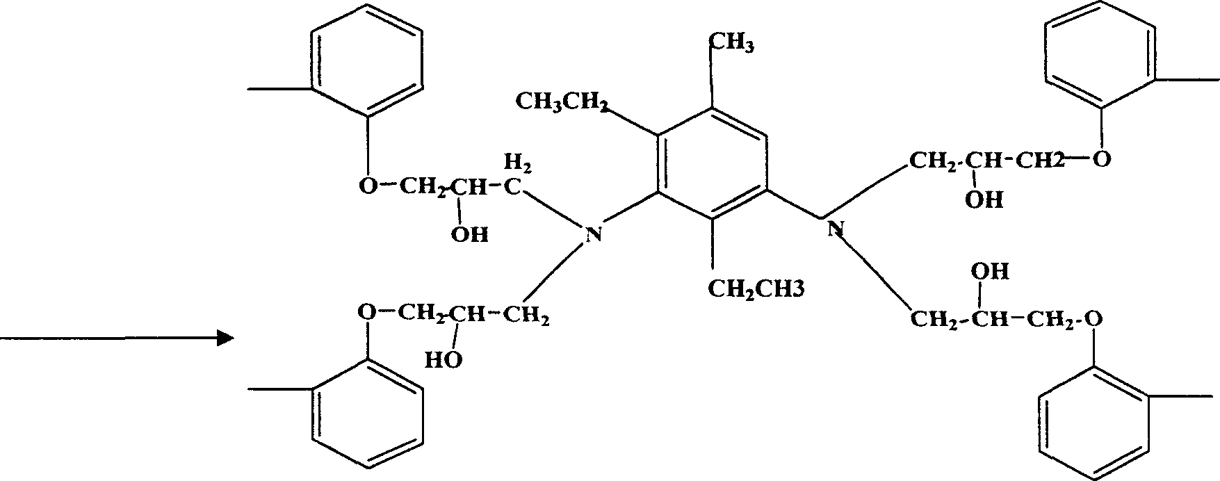 Modified epoxy resin adhesive used under low temperature