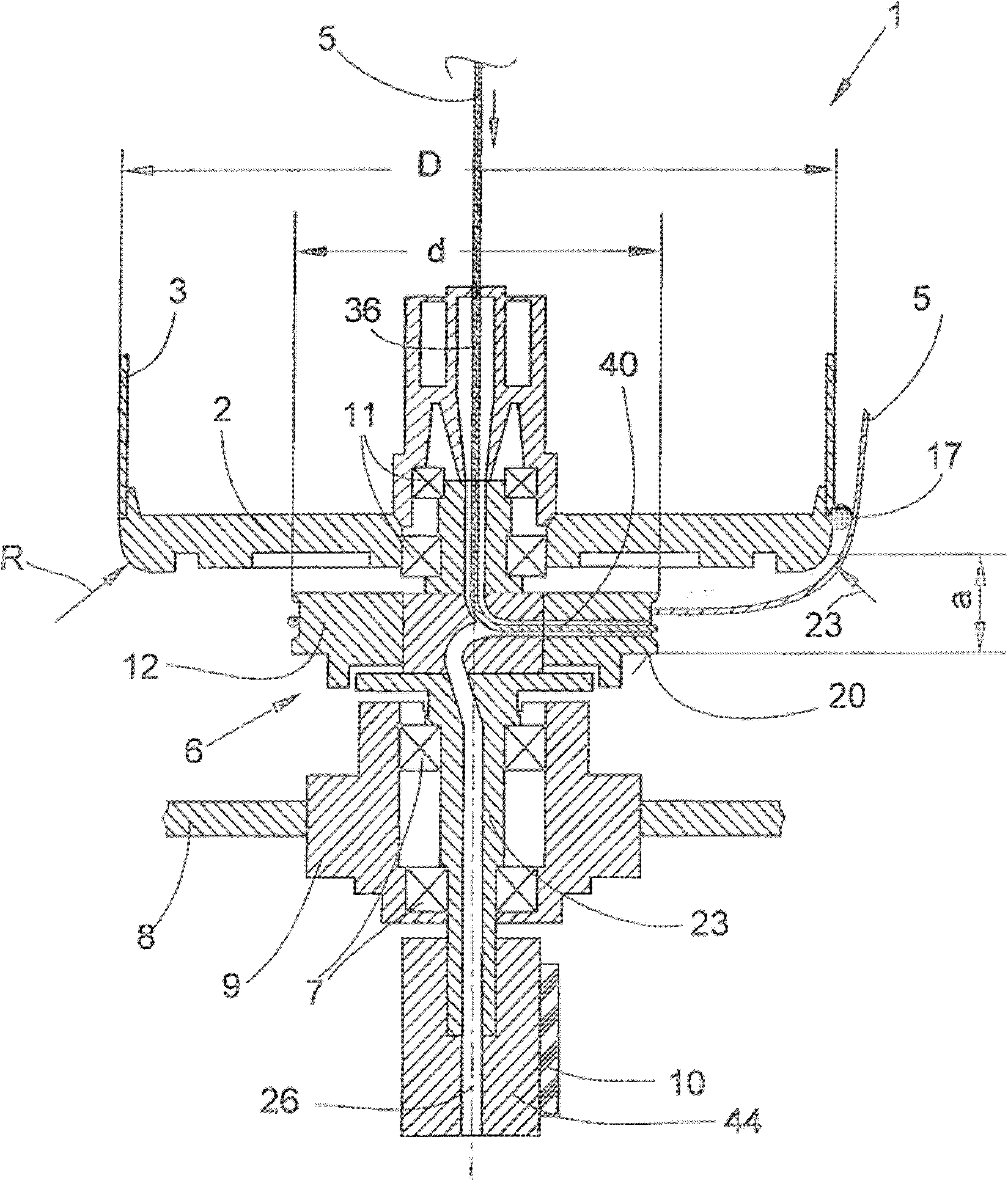 Twin wire twisting or cabling spindle