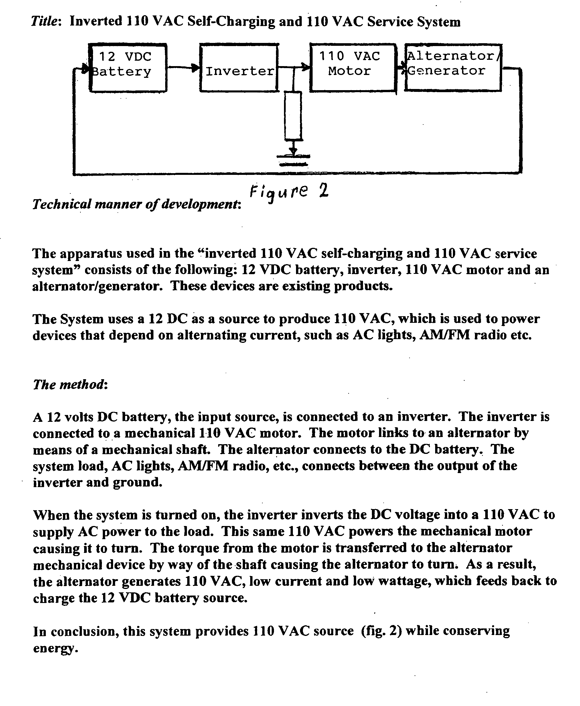 Method for recharging a battery at the same time it is being used as a power source