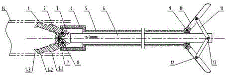 Method for clamping and taking pipeline blockage