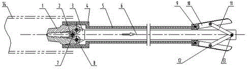 Method for clamping and taking pipeline blockage