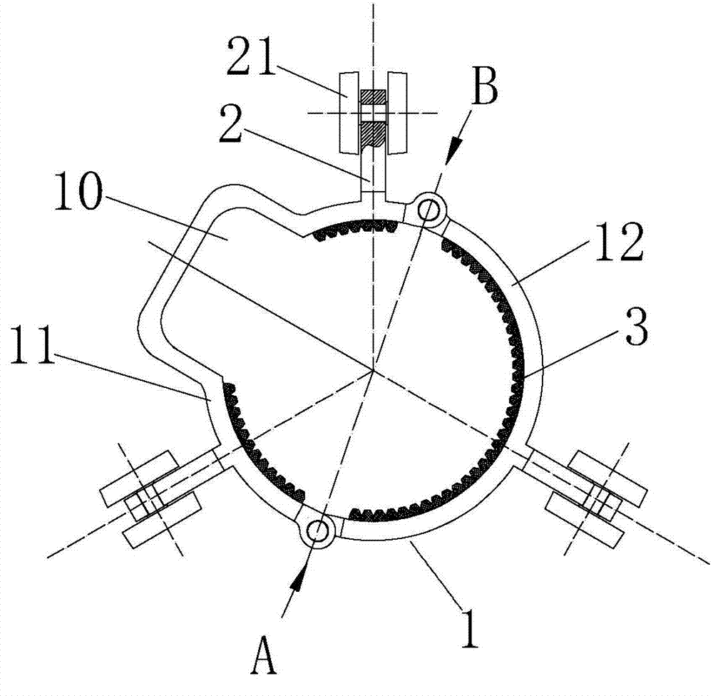 Righting type downhole cable protector