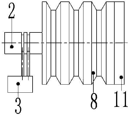 Clutch of automobile generator spindle