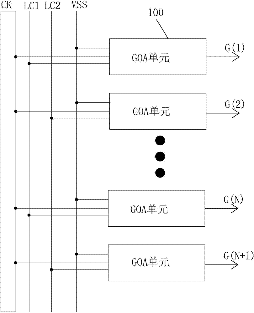 TFT substrate, test method thereof and method for eliminating shutdown residual image