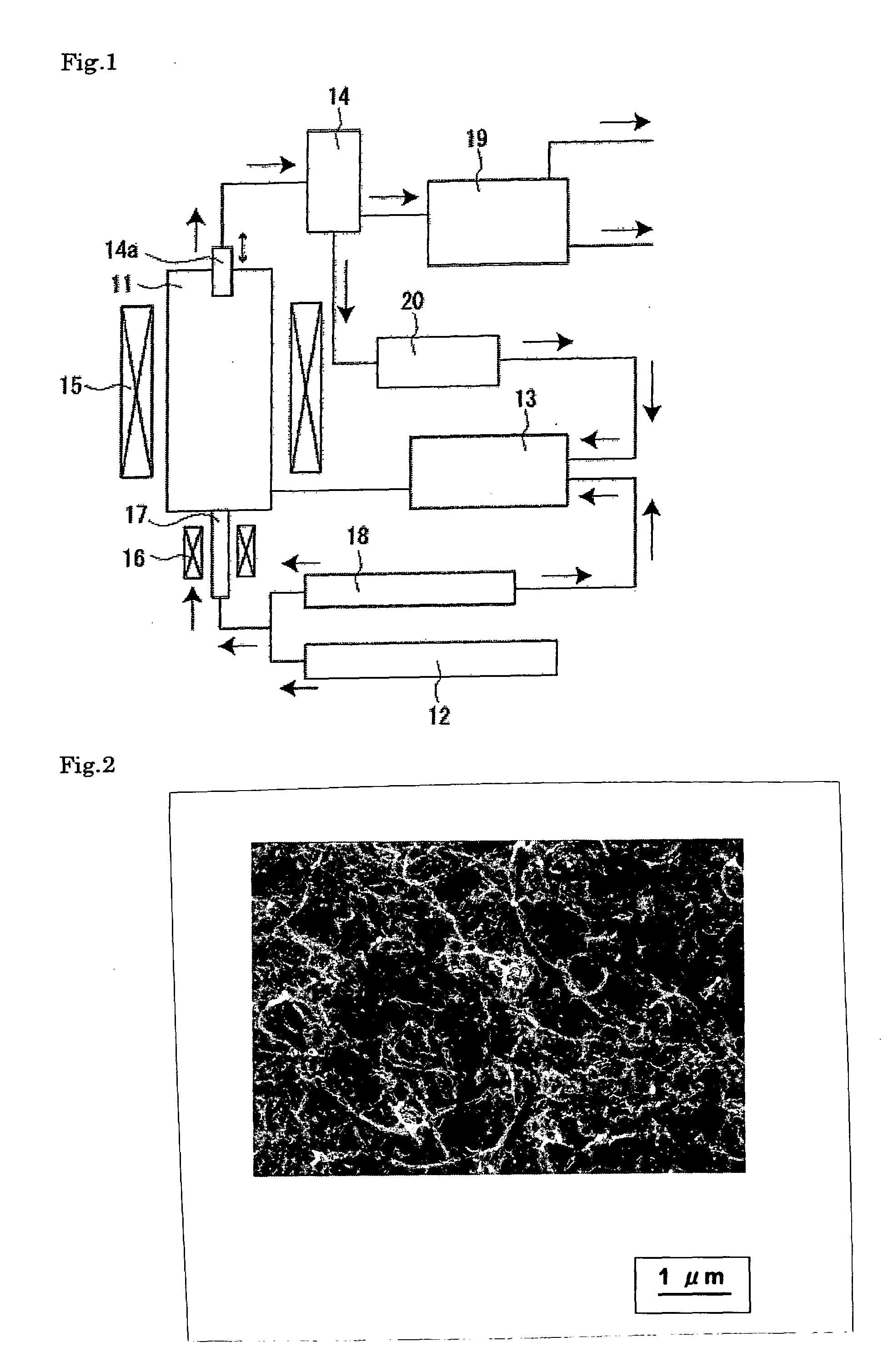 Process for producing carbon nanomaterial and system for producing carbon nanomaterial