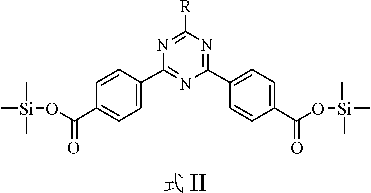 Aryl-1,3,5-triazine polyarylester and preparation method thereof