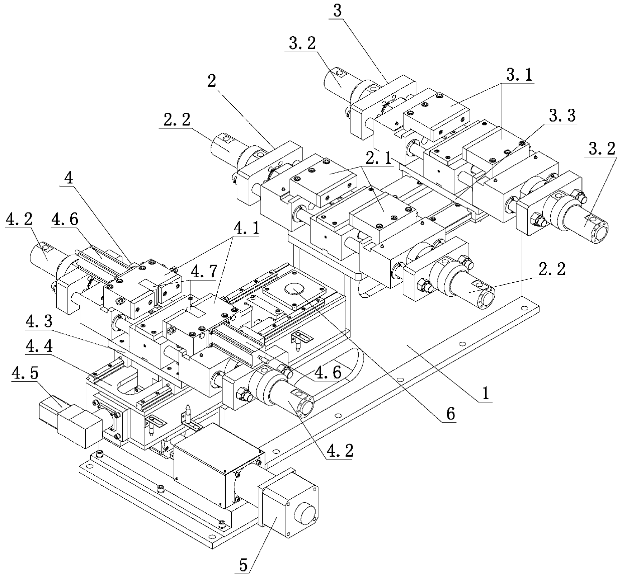 Servo swing type measurement straightener after automobile leaf spring rolling