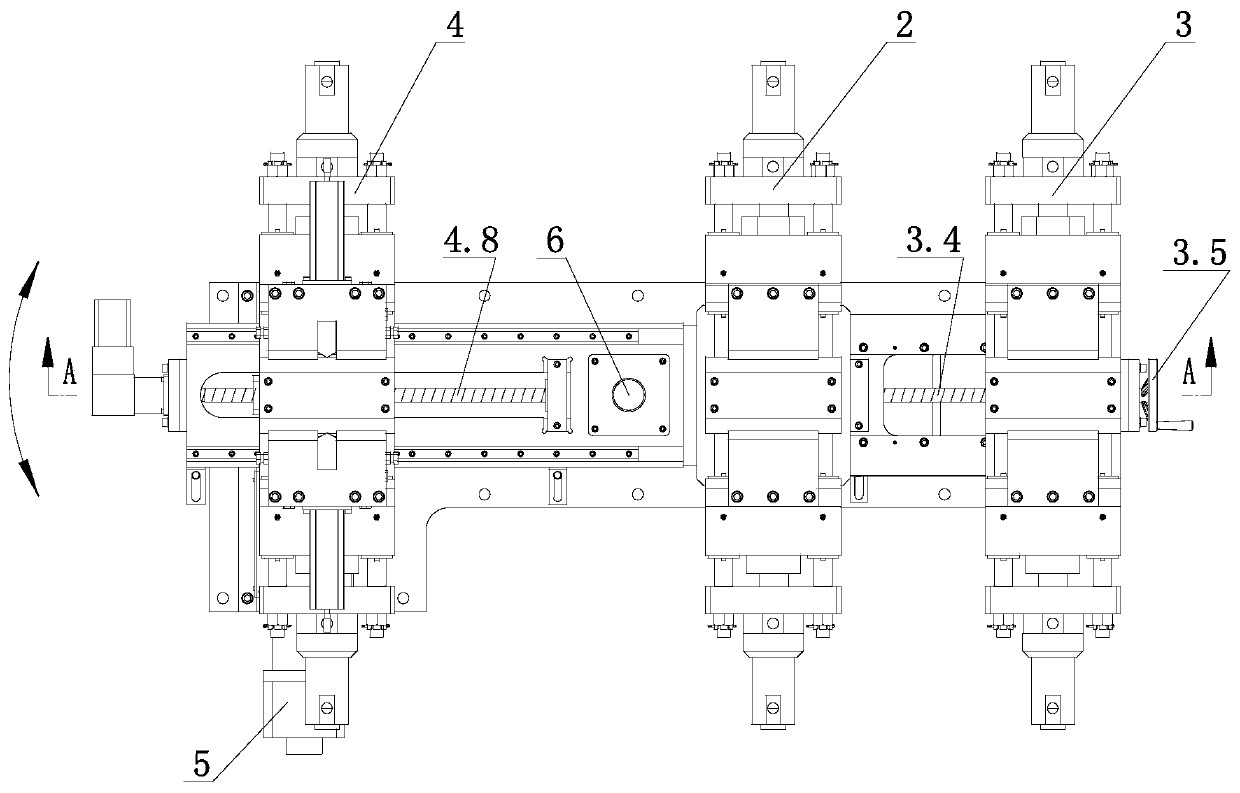 Servo swing type measurement straightener after automobile leaf spring rolling