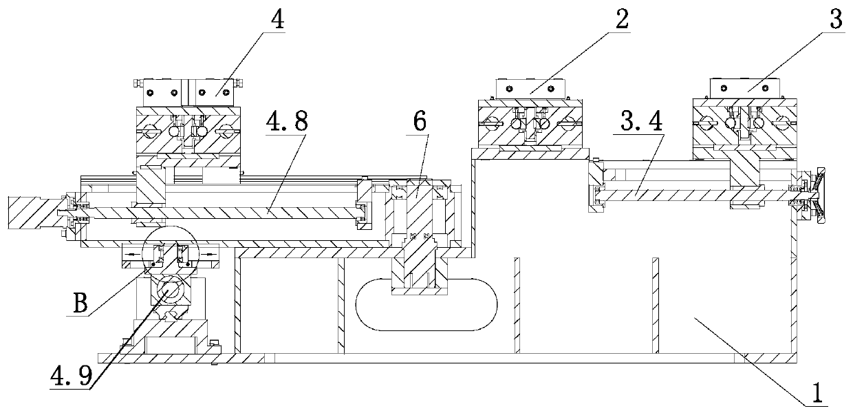 Servo swing type measurement straightener after automobile leaf spring rolling