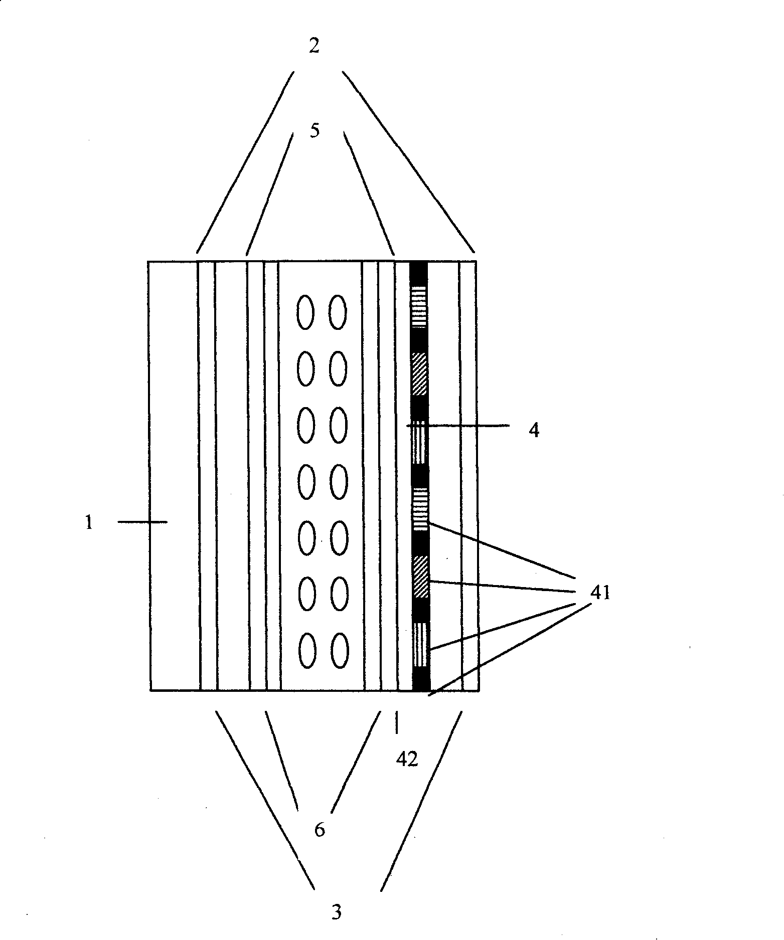 External color filter and the color LCD panel structure therewith