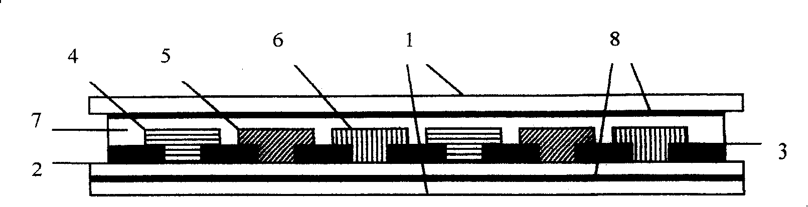 External color filter and the color LCD panel structure therewith