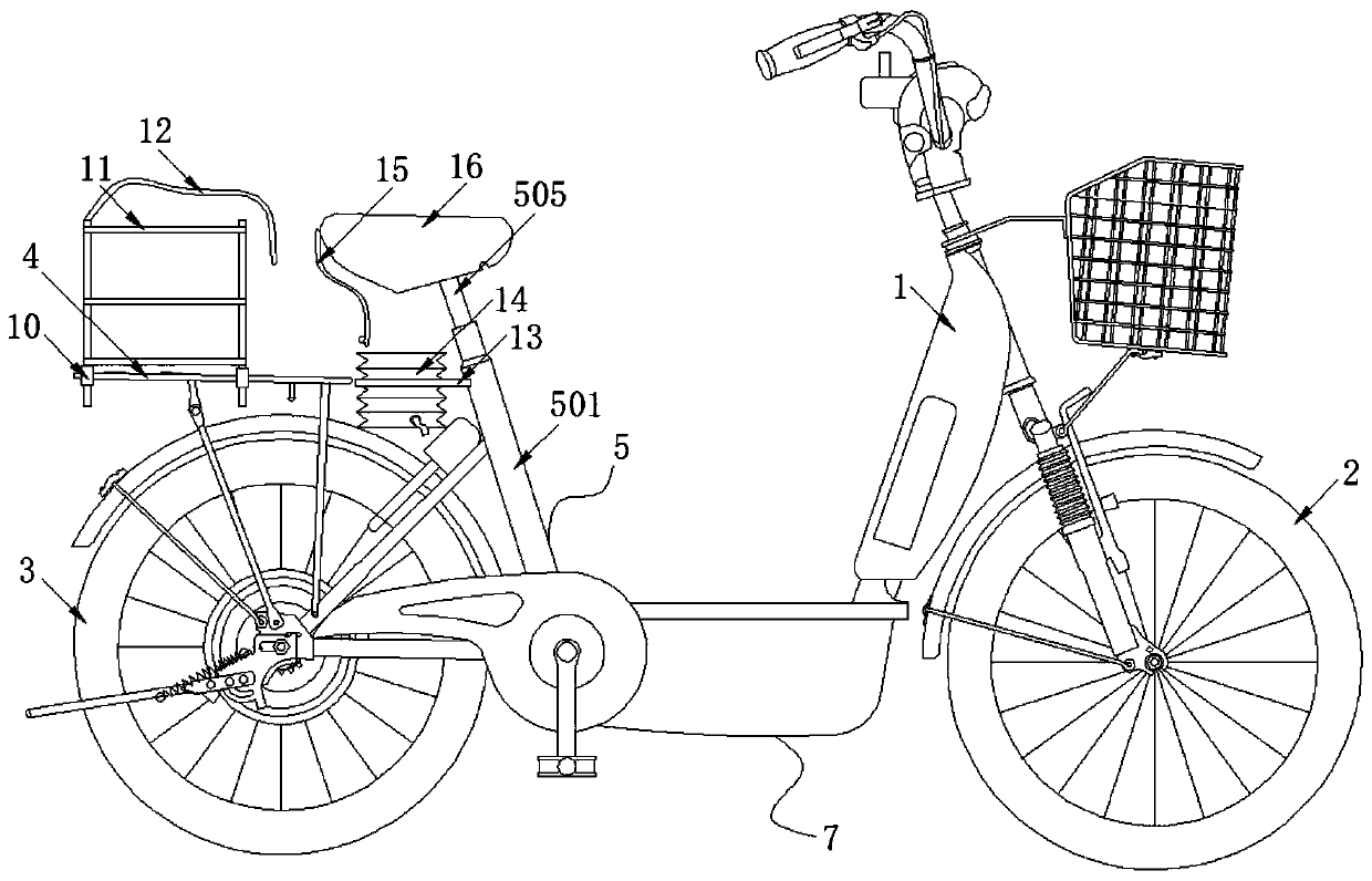 Electric bicycle capable of being rapidly disassembled and assembled