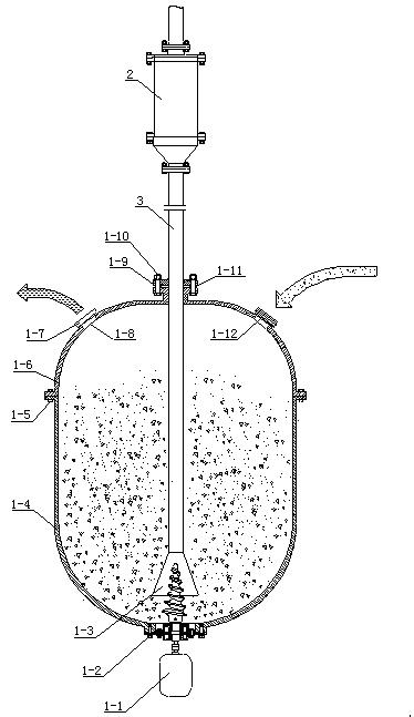 Deep sea ore conveying system storage bin with material guiding device