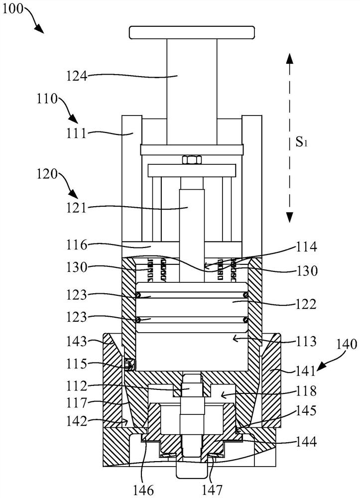 Automatic oil injection device for nuclear industry and automatic oil injection system for nuclear industry