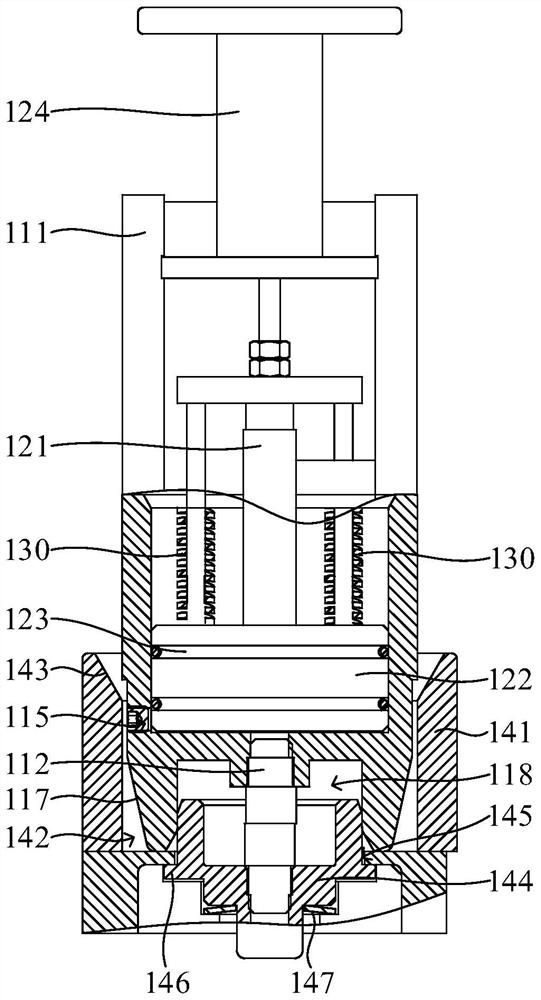 Automatic oil injection device for nuclear industry and automatic oil injection system for nuclear industry