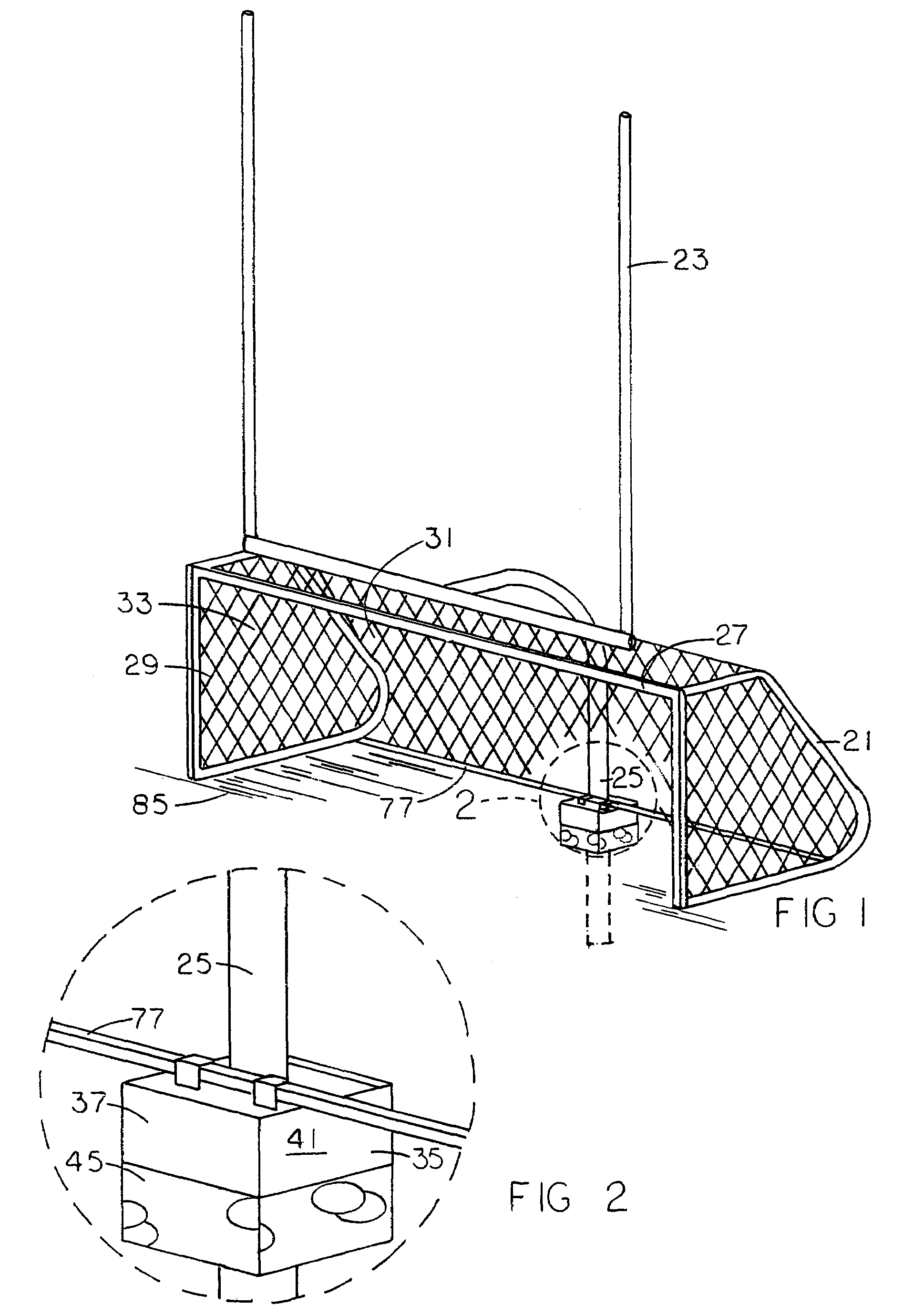 Soccer goal retainer