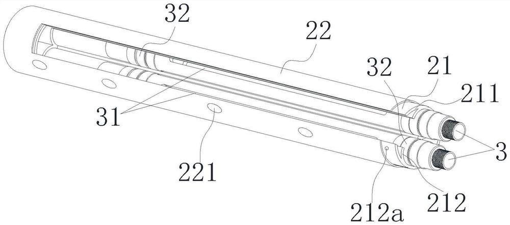 Double pipe multifunctional grouting device and its construction method