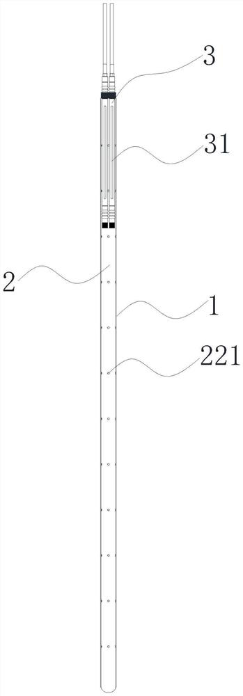 Double pipe multifunctional grouting device and its construction method