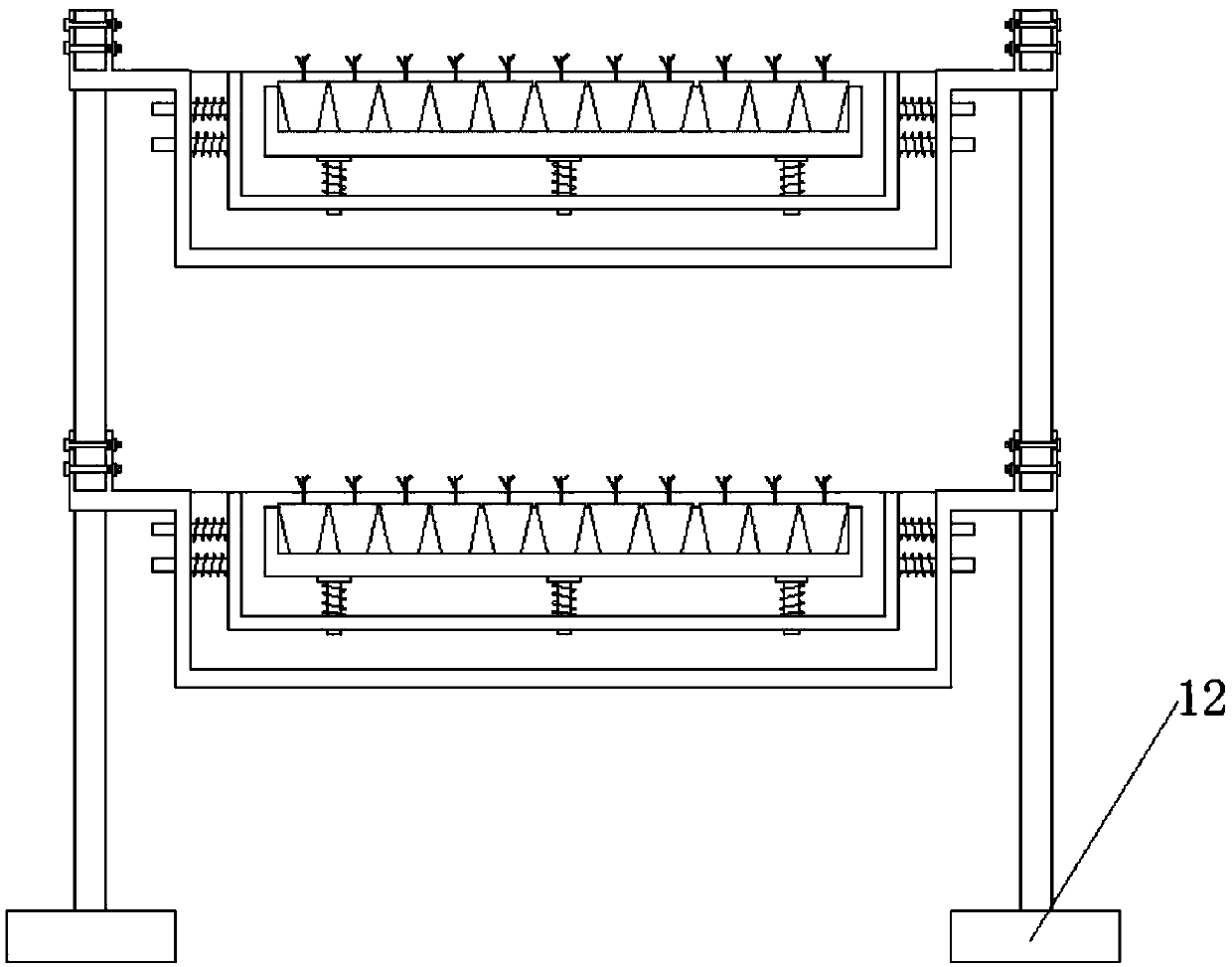 New crop variety cultured seedling conveying device