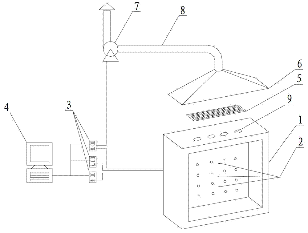 Method and device for controlling pressure in fire-resistance rating test furnace