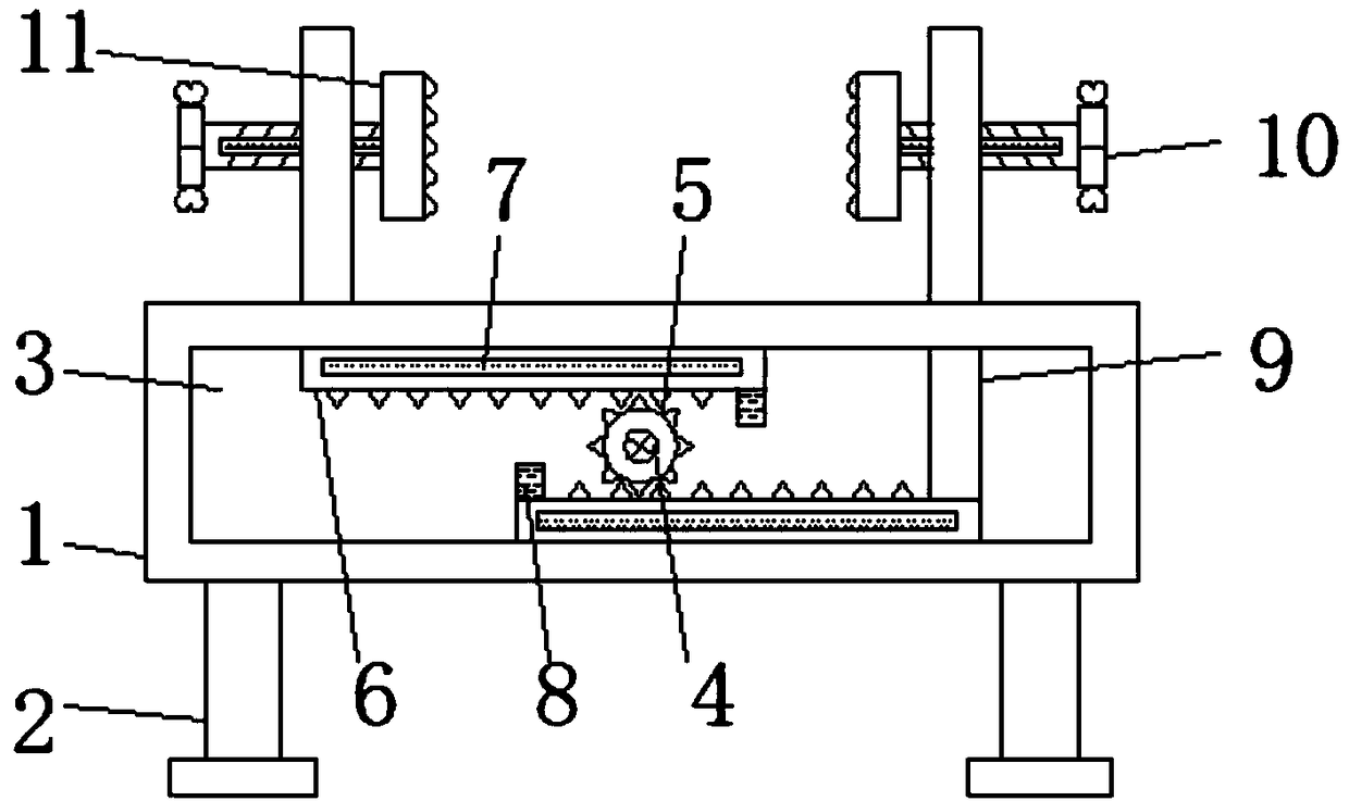 Fixing device with adjusting function for board machining