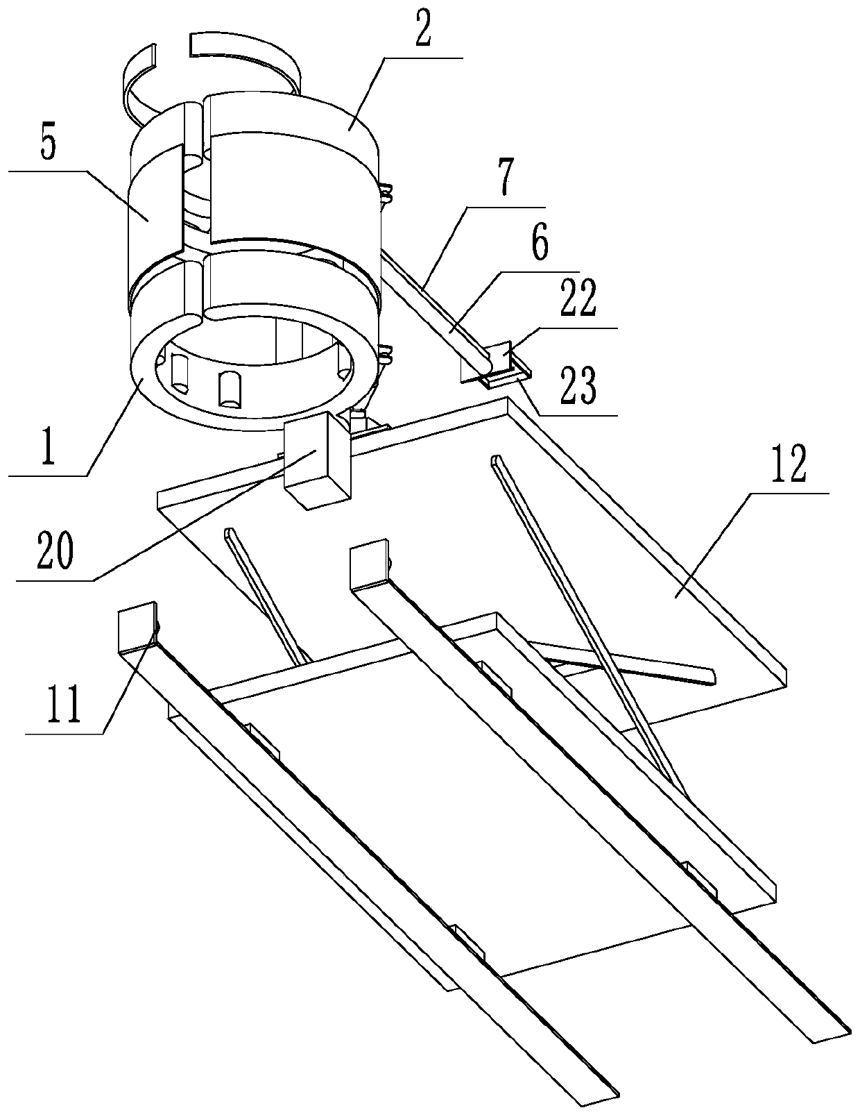 Pipeline butt joint device for hydrogeological exploration drilling