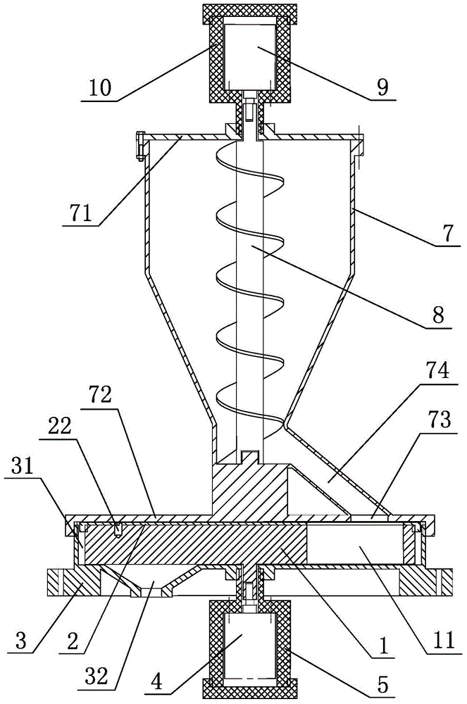 Feedstuff feeding device