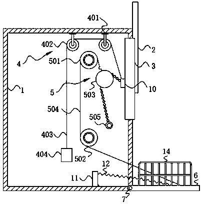 Turnover turning plate tool for construction elevator