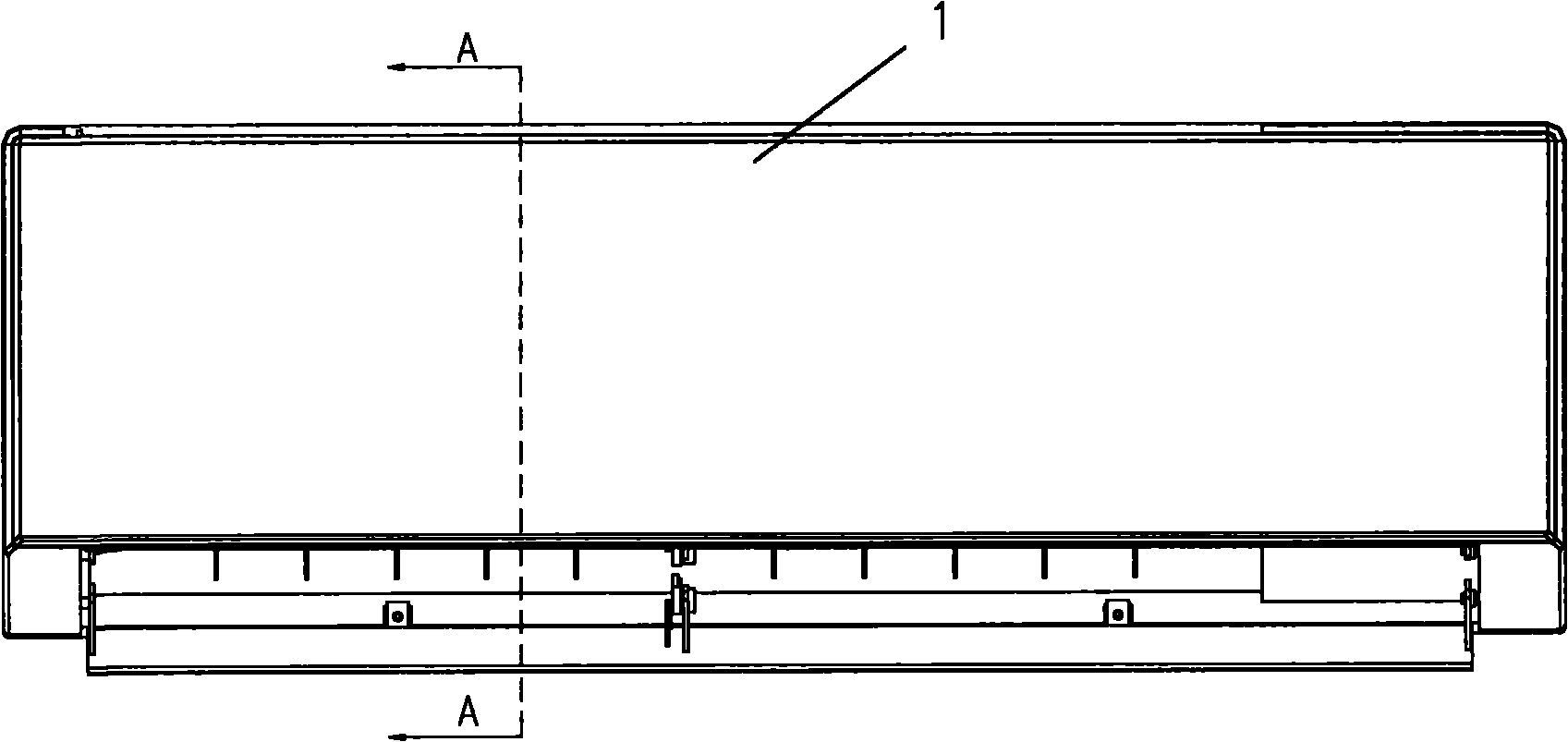 Separated wall hanging type air conditioner wind deflector, control method and air conditioner