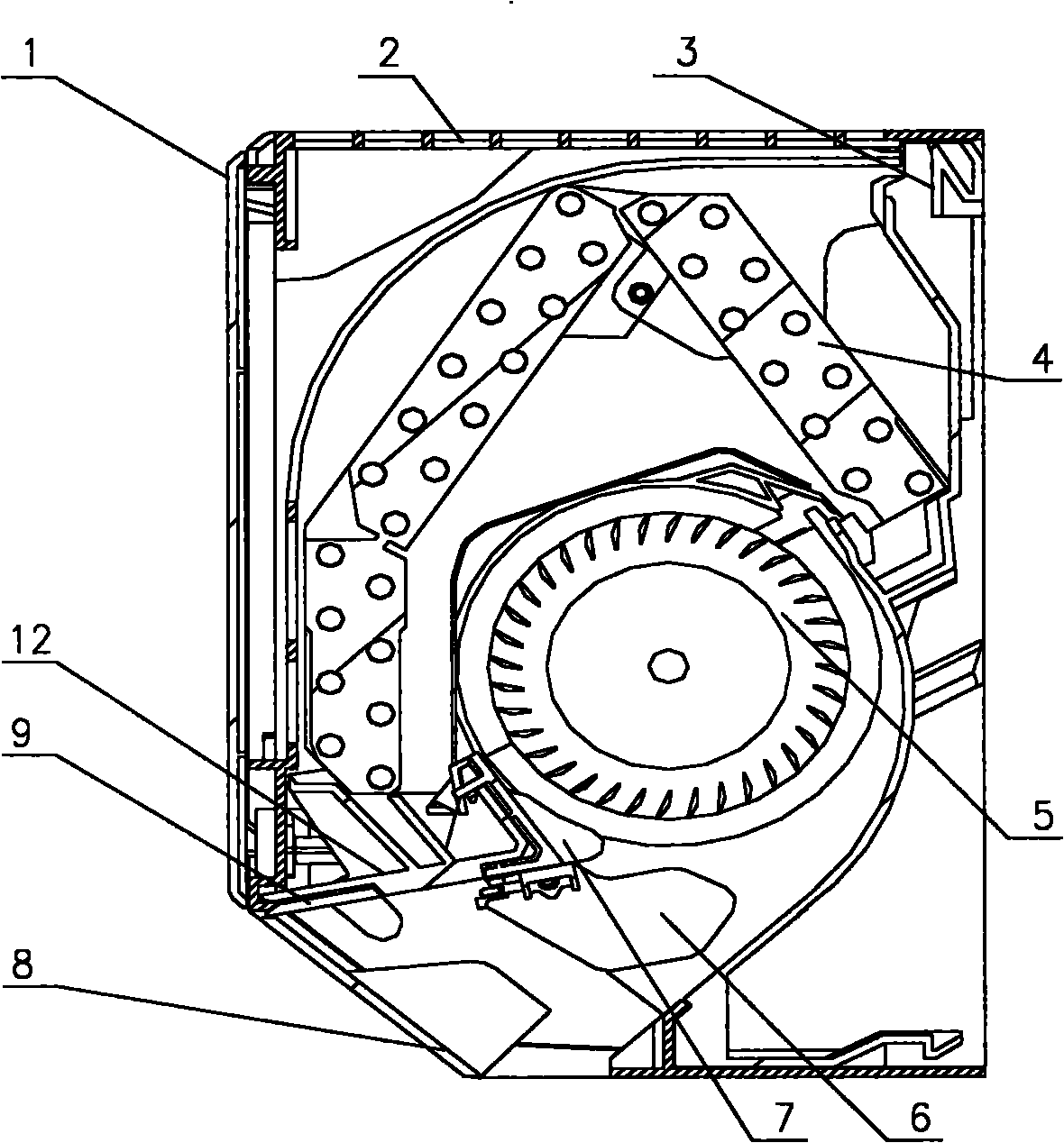 Separated wall hanging type air conditioner wind deflector, control method and air conditioner