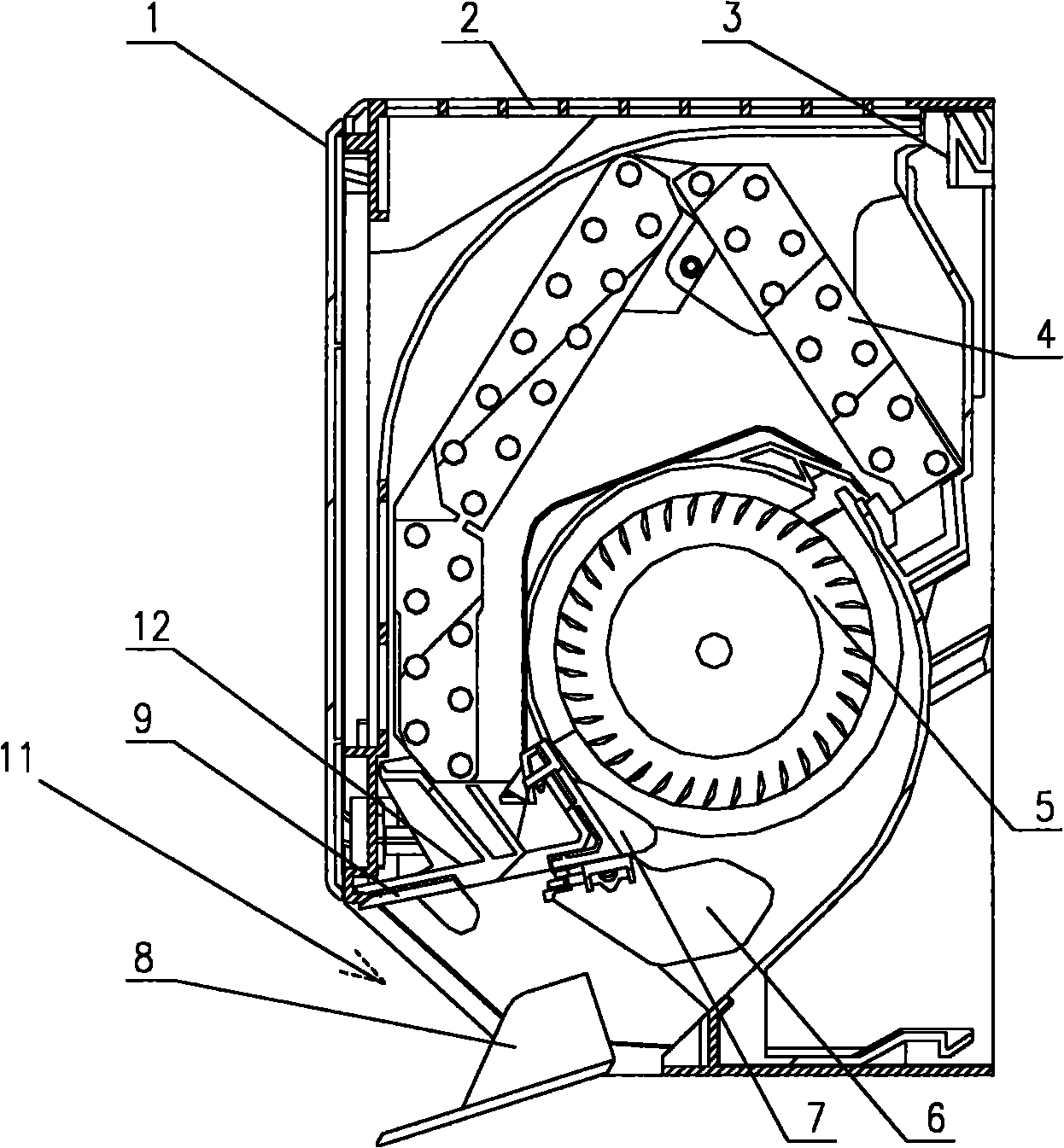 Separated wall hanging type air conditioner wind deflector, control method and air conditioner