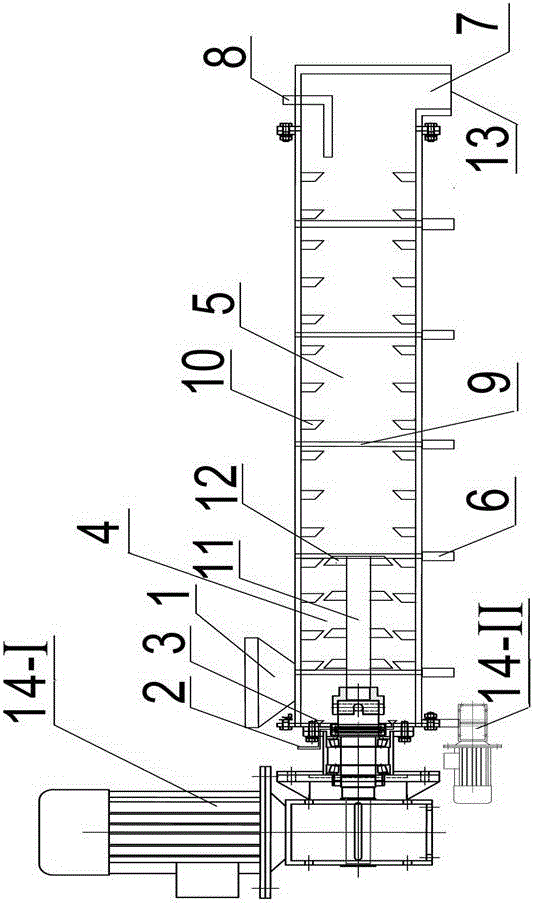 Municipal solid waste bag-breaking and fermentation integrated device and application