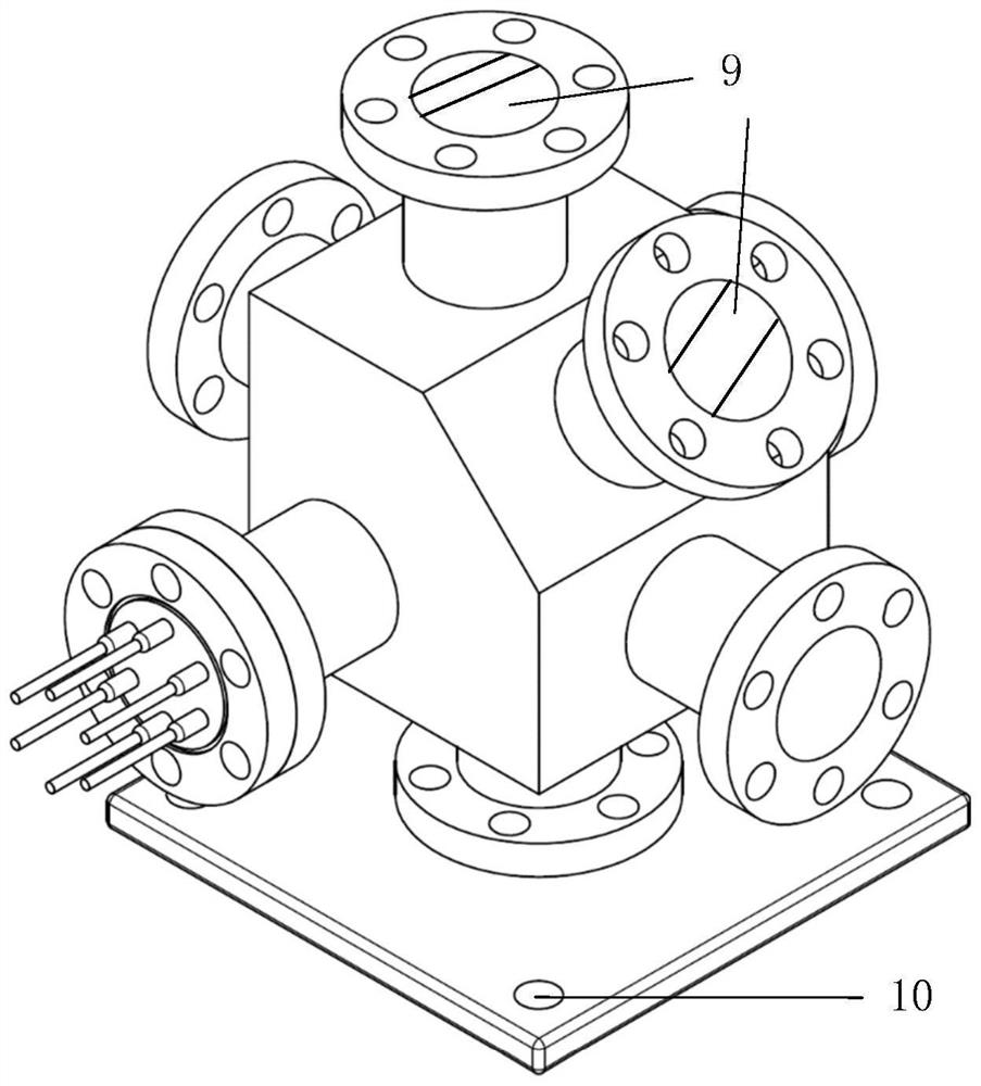 Vacuum laser device and method for instantaneous local heating and in-situ characterization of perovskite surface