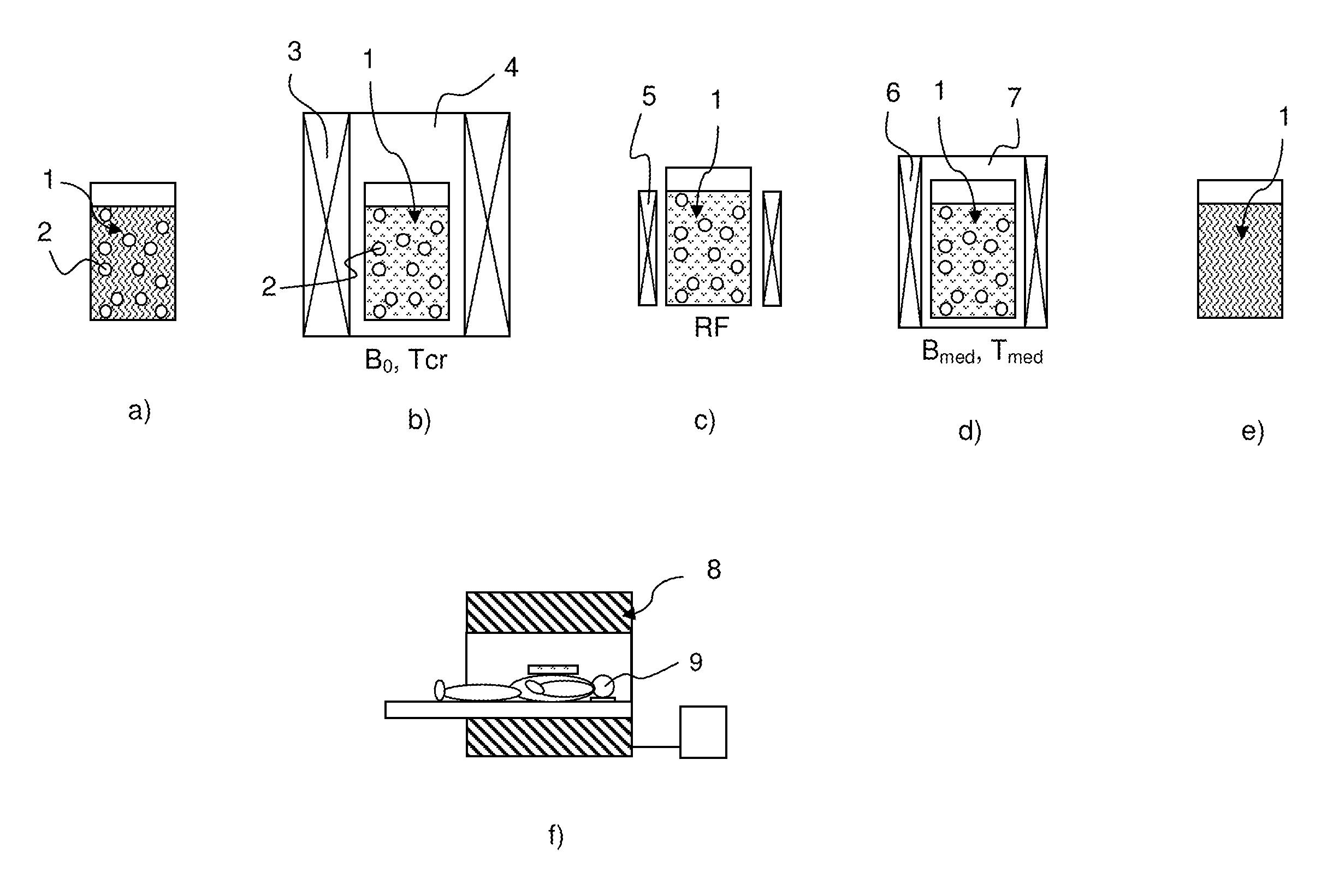 Method of hyperpolarization applying brute force using particulate acceleration agents