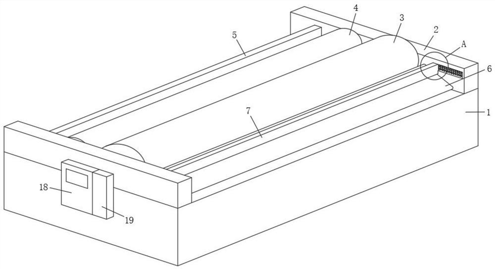 Wallpaper blade coating mechanism for wallpaper production line