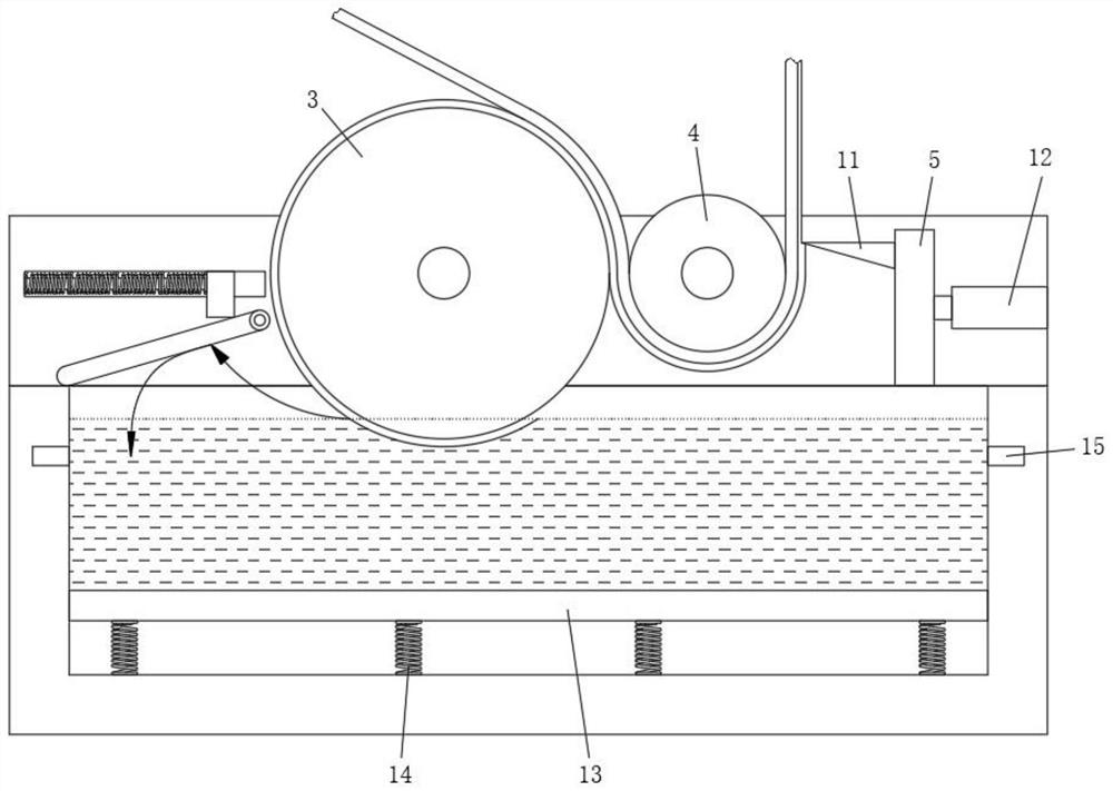 Wallpaper blade coating mechanism for wallpaper production line