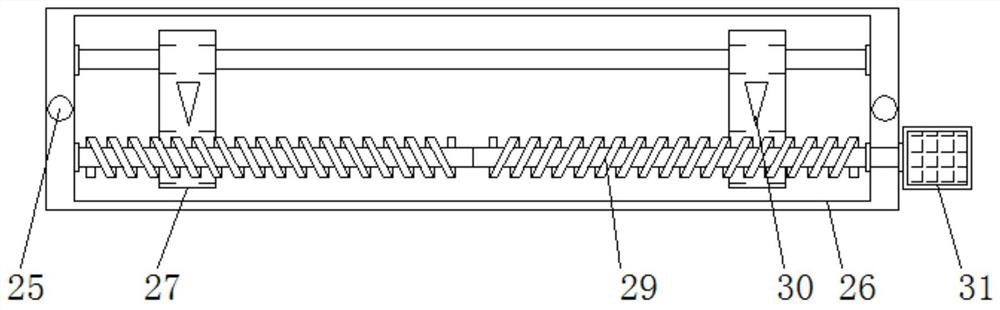 A cutting device for fabric processing that is convenient for directional transmission