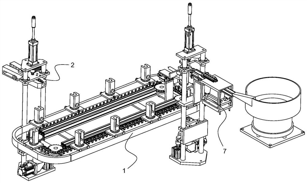 Limiting nut feeding and tightening device for producing piston assembly and piston assembly assembling equipment